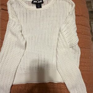 DKNY Cream Knit Sweater for Women